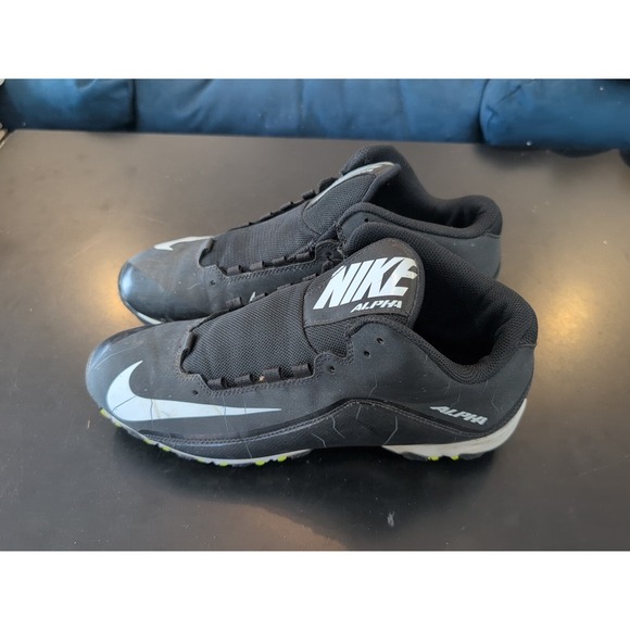 Nike Other - Nike Alpha Shark Mens Size 11 Football Cleats Black White 719952-002